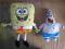 SPONGEBOB PATRYK Zestaw 2 maskotek 40 i 30 cm