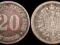 Niemcy, 20 Pfennig 1875 F Niemcy, 20 Pfennig 1875 F
