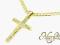 PIEKNY ZŁOTY KRZYŻYK NA CHRZEST KOMUNIA ŚW pr.585