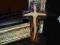 Krzyż wypalany z gliny Pan Jezus Krucyfiks 17 cm