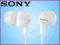 SONY MDR-EX10LP SŁUCHAWKI DOKANAŁOWE WKŁADKI W24H