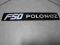 ZNAK,EMBLEMAT fabryczny FSO POLONEZ- plastik