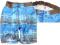 ŚWIETNE niebieskie SZORTY kratka 10-11 lat F552 L
