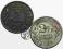 Belgia monety okupacyjne lot 2 szt st. 3