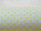 Bawełna 100% biała w żółte kropki 5 mm --- 1mb