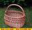 WIKLINOWY OWALNY KOSZYK NA ZAKUPY Z WIKLINY