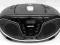 BOOMBOX CD PLAYER RADIO MP3 USB SD PIANO BLACK
