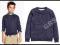 H&amp;M   BLUZA -158-164     TRÓJWYMIAR -28 GRANAT