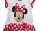 116/122 TUNIKA Myszka MINNIE  A641 biała kropki