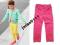 Nowe spodnie Super Jeans Kolor Pink Regulacja _128