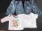 Zestaw spodnie2szt, bluzka, t-shirt 3-6m