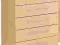 NOWOCZESNA KOMODA Z 5 SZUFLADAMI 'BOBBY BEECH'