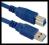LL9 KABEL BLUE USB 3.0 Super-Speed A/B ŁĄCZNIK 2M
