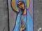 Matka Boża MADONNA IKONA UNIKAT Ślub chrzest