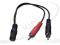 Redukcja Gn. mini Jack3,5st./2xWtyk RCA na przewód