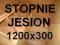 Stopnie schody 1200x300x39 trepy jesion jesionowe