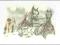 pocztówka KONIE PODCZAS PRACY ZIMĄ Sołtys