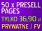 50 x PRESSEL PAGES PRECLE SEO - TYLKO PRYWATNE -FV