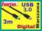 KABEL USB 3.0 A-B 3m HAMA *SKLEP WARSZAWA*