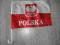 FLAGA SAMOCHODOWA POLSKI Z UCHWYTEM TANIO POLECAM!