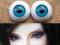 Akrylowe oczy BJD Dollfie Pullip niebieskie 12 mm