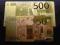 ZESTAW BANKNOTÓW 24 K 500euro + 50euro  - 20 SZTUK