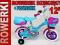 NOWY rowerek DZIECIĘCY 12 cali PROWADNIK kolory PL