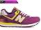 New Balance (574APP) Fioletowe Żółte Białe 38