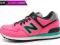 New Balance WL574WBG Ostro Różowe Zielone 39