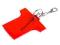 Brelok odblaskowy  koszulka polo czerwona
