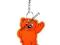 Brelok odblaskowy  Miś pomarańczowy