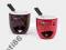 Fondue Zestaw Do Fondue Ceramiczny I Love U red