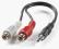 AG1 NOWY KABEL STEREO MINIJACK/2xCINCH M/F 0,2M FV