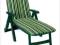 LEŻANKA LEŻAK OGRODOWY ZIELONY PLASTIKOWY /044