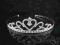 Diadem KORONA TIARA ŚLUBNA z cyrkoniami srebrny