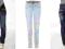1B599 Spodnie 34 ciążowe jeans błękitne jasne
