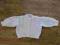 Biały sweterek chrzciny 62 cm