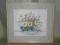SYGNOWANA AKWARELA W ŁADNEJ RAMCE ZA SZKŁEM