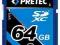 Karta SD 64GB SDXC Pretec FullHD CL16 Łódź fv