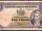 rare New Zealand FLEMING One Pound Note