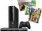 KONSOLA XBOX 360 250GB  + KINECT SENSOR + 3 GRY pl