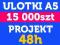 Ulotki a5 15 000 szt. Projekt DARMOWY 15000 @ 48 h