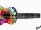 KALA TIE DIE PROFESJONALNE UKULELE flower power :)