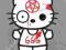 Naszywka Patch ZOMBIE ZONE - HELLo Evil Kitty