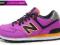 New Balance WL574WBP Fioletowe Czarne Żółte 37