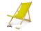 Leżak drewniany z regulacją żółty ogród plaża