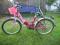 Różowy rowerek dla dziewczynki  solidny
