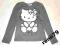 H&amp;M - super bluzka z KITTY 134-140cm, 8-10L