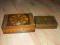 2 OZDOBNE, DREWNIANE PUDEŁKA z CZASÓW PRL-u !!!