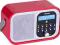Radio FM DAB Bush Bluetooth LCD RDS Czerwone Hit!